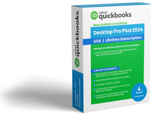 Quick Books Desktop Pro Plus 2024 – Lifetime License Key – USA Version (1 User)